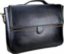 Style Homez Stylish Leatherette Everyday Office Laptop Bag 15.6, Adjustable Strap and 5 Compartments, Metal Black Color...