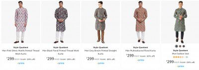 Style Quotient Men Ethnic Kurta @ ₹299