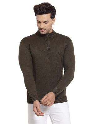 Style Quotient Men Olive Solid