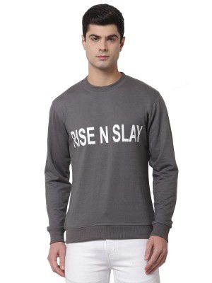 Style Quotient Mens Round Neck Typography Sweatshirts
