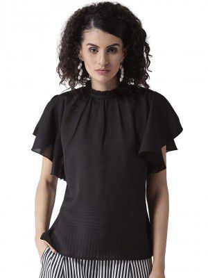 Style Quotient Women Maroon Solid Top