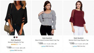 Style Quotient Women's Top @ ₹179 (Minimum 88% Discount)