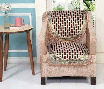 Styletex Polyester Striped Sofa Cover  (MultiColour Pack of 1)