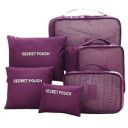 Styleys Set Of 6 Packing Cubes Travel Organizer (Maroon) (S1037) Polyester - Red...