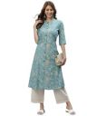 Stylum Women's Floral Print Rayon A-Line Kurta...