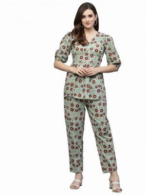 Stylum Womens Self Woven Kantha Cotton Cord Set