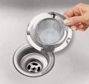 Styxon Kitchen Bathroom Sink Drain Strainer Screen, Stainless Steel Sink Garbage Disposal Stopper Mesh Basket, 4.5 Inch, Silver...