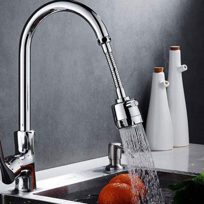 Styxon Sink Faucet Sprayer Attachment 360 Rotatable Kitchen Tap Head Replacement,Anti-Splash Faucet Nozzle Head With Hose And Universal Connector | Silver - 6.5 X 10 X 1 Inch