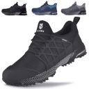 SUADEX Steel Toe Shoes for Women Slip-Resistant Indestructible Work Shoes Womens Lightweight Composite Toe Safety Shoes Comfortable Steel Toe Sneakers, Black, 8.5 Women/6.5 Men...