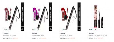 Sugar Cosmetics beauty products Upto 80% Off