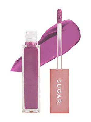 SUGAR Cosmetics Mettle Matte Liquid Lipstick For Women |7Ml - 01 Lyra (Cool Toned Plum)