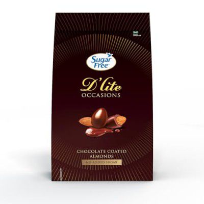 Sugar Free D'Lite Chocolate Coated Almonds Gift Pack, 100 g