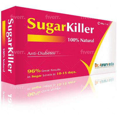 Sugar Killer Natural Powder for Diabetes Care | 8 Powerful Herbs | 100% Pure & Herbal | Helps Maintain Healthy Blood Sugar | 2 Boxes x 200g (Total 400g)