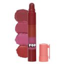 SUGAR POP 4 in 1 Lip Twist | Multi-use Stackable Lipsticks for Women | Enriched with Castor Oil | Satin Matte Hydrating Formula | 6.4gm - 03 Bare Perfection...