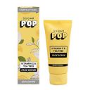 SUGAR POP Vitamin C & Tea Tree Face Scrub - Infused with Aloe Vera, Tea Tree Oil, Apricot Beads and Glow-Boosting Vitamin C for Skin Brightening l Removes Tan, Pigmentation and Blackheads l For Even T...