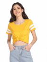 SUGR by Unlimited Women Regular Fit T-Shirt (Yellow_M)...