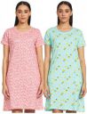 SUGR Women's Polyester Printed Ankle Length Night Gown...