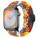 SUIMUMU Braided Strap Compatible with Apple Watch Straps 45mm 41mm 40mm 44mm Elastic Solo Loop Sport Bands for IWatch Series 8 7 6 5 SE Ultra Adjustable Stretchy Belt with Buckle(Watch Not Include)...