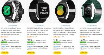 SUIMUMU Watches Straps upto 69% off + Extra Apply 30% Coupon | Starting From Rs.399