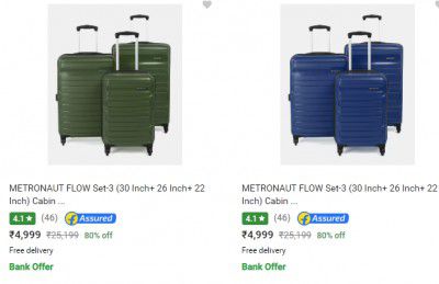 Suit Case Set @ Minimum 80% Off