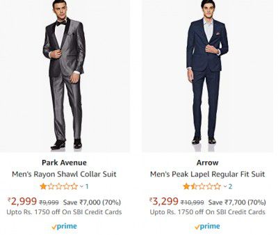 Suite For Men Min. 70% Off