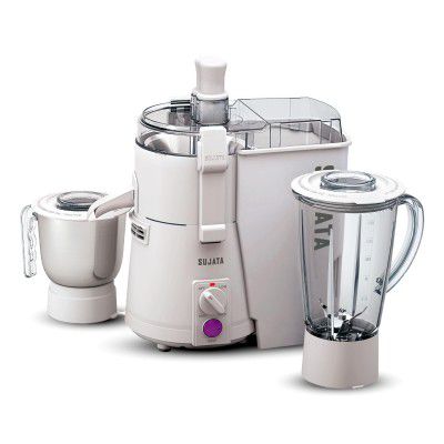 Sujata Powermatic Plus Juicer Mixer Grinder|900 Watts Double Ball Bearing Motor