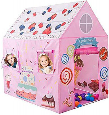Sukan Tex ®Jumbo Size Extremely Light Weight Kids Play Theme Tent House for 3-8 Year Old Girls and Boys (Happy Birthday)
