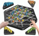 Sukan Tex Triangle Peg Board Game, Colorful Pegs Puzzle...