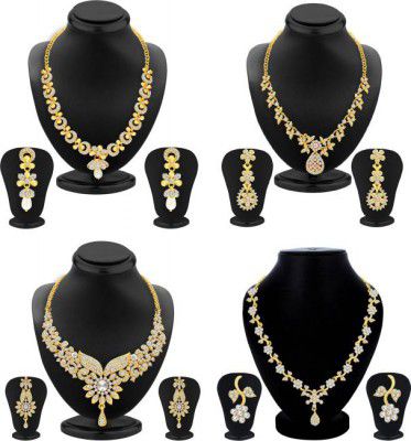 Sukkhi Alloy Gold-plated Gold Jewel Set (Pack of 1)