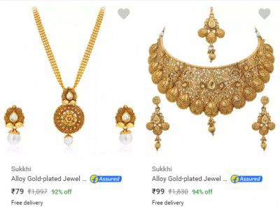 Sukkhi Jewellery Sets Starting @ ₹79