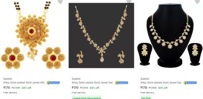 Sukkhi Jewellery Sets Upto 95% Off 