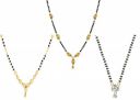 Sukkhi Sparkling Gold Plated Wedding Jewellery Cz Solitaire Mangalsutra Combo For Women (CB72788GLDPD032018_D1)...