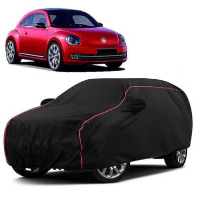 Sulfar 100% Water Resistant Car Body Cover Compatible with Mirror for Volkswagen Beetle 