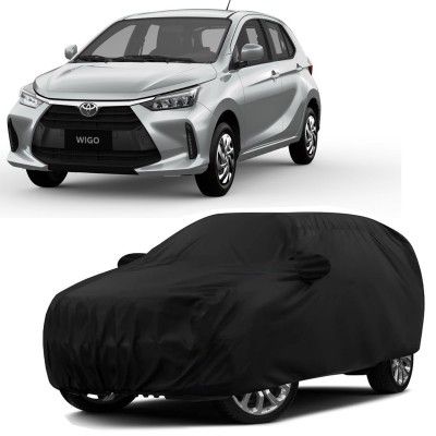 Sulfar 100% Water Resistant Car Body Cover Compatible with Mirror for Toyota Wigo
