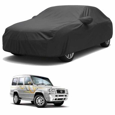 Sulfar 100% Water Resistant Car Body Cover Compatible with Mirror for Tata Victa