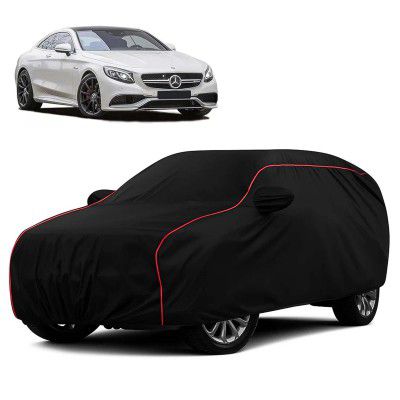 Sulfar 100% Water Resistant Car Body Cover Compatible with Mirror for Mercedes Benz S500