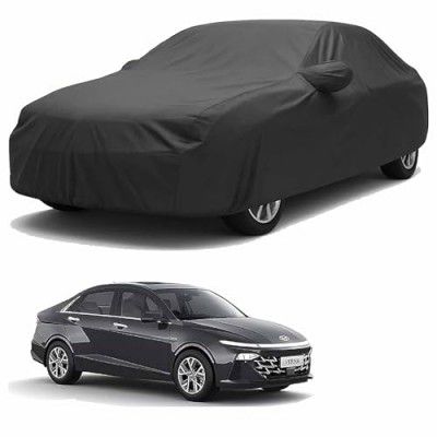 Sulfar 100% Water Resistant Car Body Cover Compatible with Mirror for Hyundai Verna