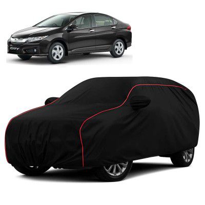 Sulfar 100% Water Resistant Car Body Cover Compatible with Mirror for Honda