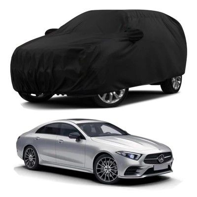 Sulfar 100% Water Resistant Car Body Cover Compatible with Mirror & Antenna Pockets for Mercedes Benz CLS 