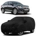 Sulfar 100% Water Resistant Car Body Cover Compatible with Mirror for Honda Amaze (Triple Stitched, Full Bottom Elastic, Black)...