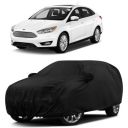 Sulfar 100% Water Resistant Car Body Cover Compatible with Mirror for Ford Focus (Triple Stitched, Full Bottom Elastic, Black)...