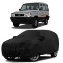 Sulfar 100% Water Resistant Car Body Cover Compatible with Mirror for Tata Victa (Triple Stitched, Full Bottom Elastic, Black)...
