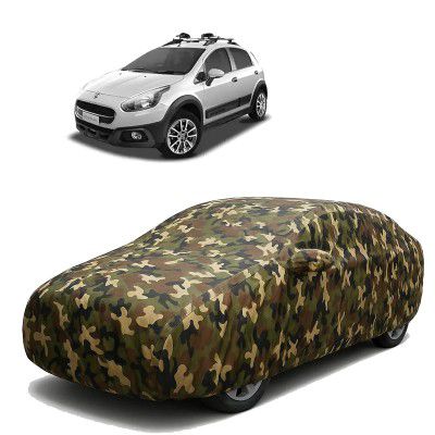 Sulfar 100% Waterproof Car Body Cover Compatible with Mirror for Fiat Aventura 