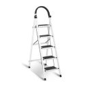 Sulfar Foldable 5-Step Ladder With Wide Anti-Slip Pedal - Sturdy Steel Folding Step Stool - Adults...