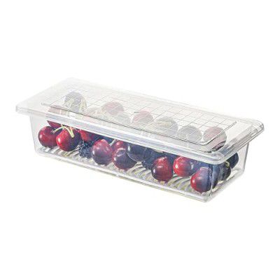 Sulfar Fridge Storage Boxes (Pack of 1), Fridge Organizer Longer 1500 ML Container Box