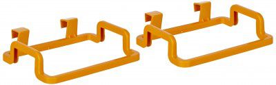 Sulfar Kitchen Plastic Garbage Bag Rack Holder (Pack of 2, Orange Color)