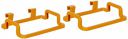 Sulfar Kitchen Plastic Garbage Bag Rack Holder (Pack of 2, Orange Color)...