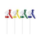Sulfar Trigger Sprayer Bottle Replacement Nozzle Plastic Spray Bottle Head with Pipe (Pack of 4) Muticolor...