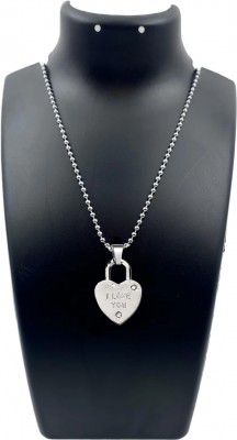 Sullery I Love You Valentine Special Heart Couple Pendant 