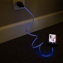 SumacLife NBKDAT411_18 Electro-Luminescent Micro USB Data Sync and Charging Cable (Blue)...